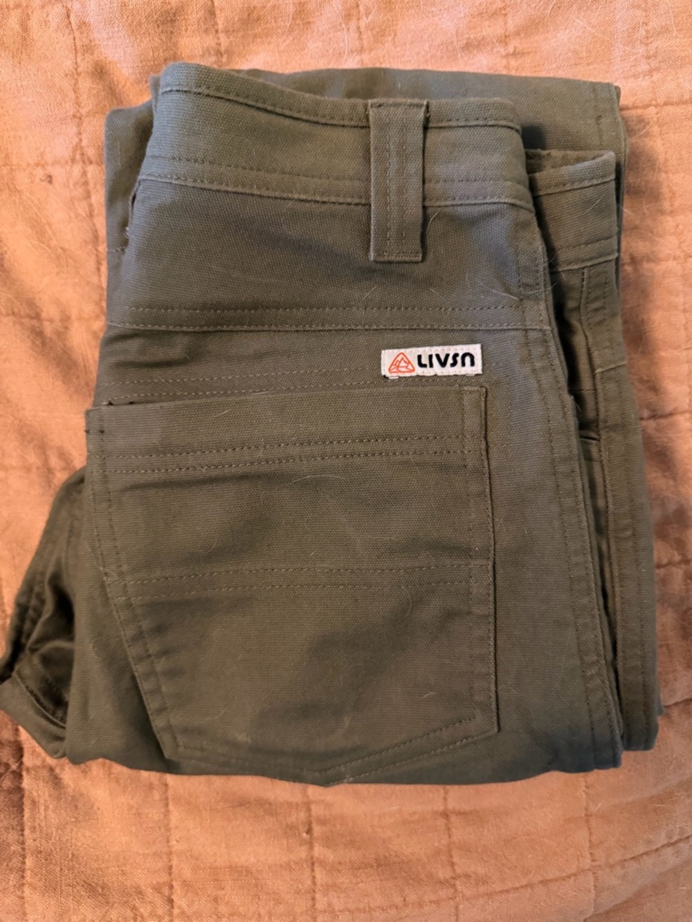 LIVSN WOMENS FLEX CANVAS PANTS